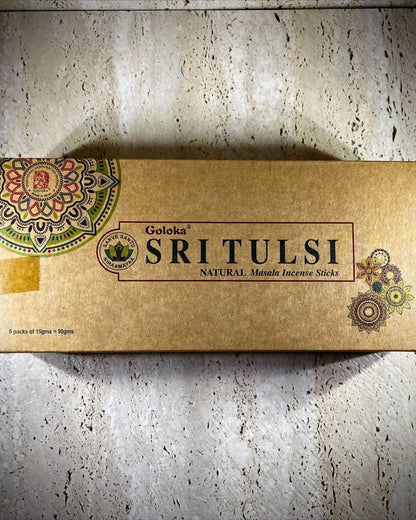 Goloka Organic Sri Tulsi (Holy Basil) incense