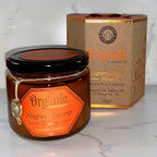 Organic Goodness Soy Candle ORANGE Nagpuri Nagangi in Amber Glass Jar