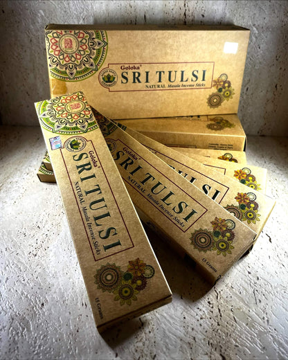 Goloka Organic Sri Tulsi (Holy Basil) incense