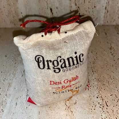 Organic Goodness Scented Cotton Bag Rose Desi Gulab