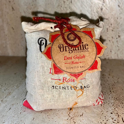 Organic Goodness Scented Cotton Bag Rose Desi Gulab