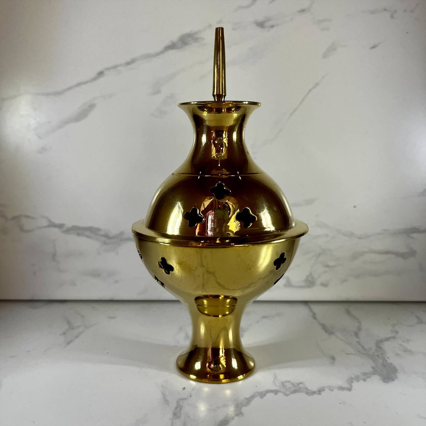 Tall Brass incense holder