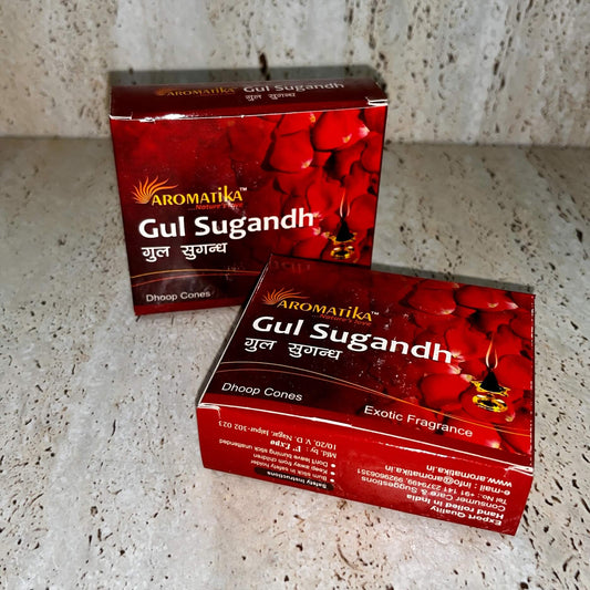 Aromatika Gul Sugandh/Rose incense cones
