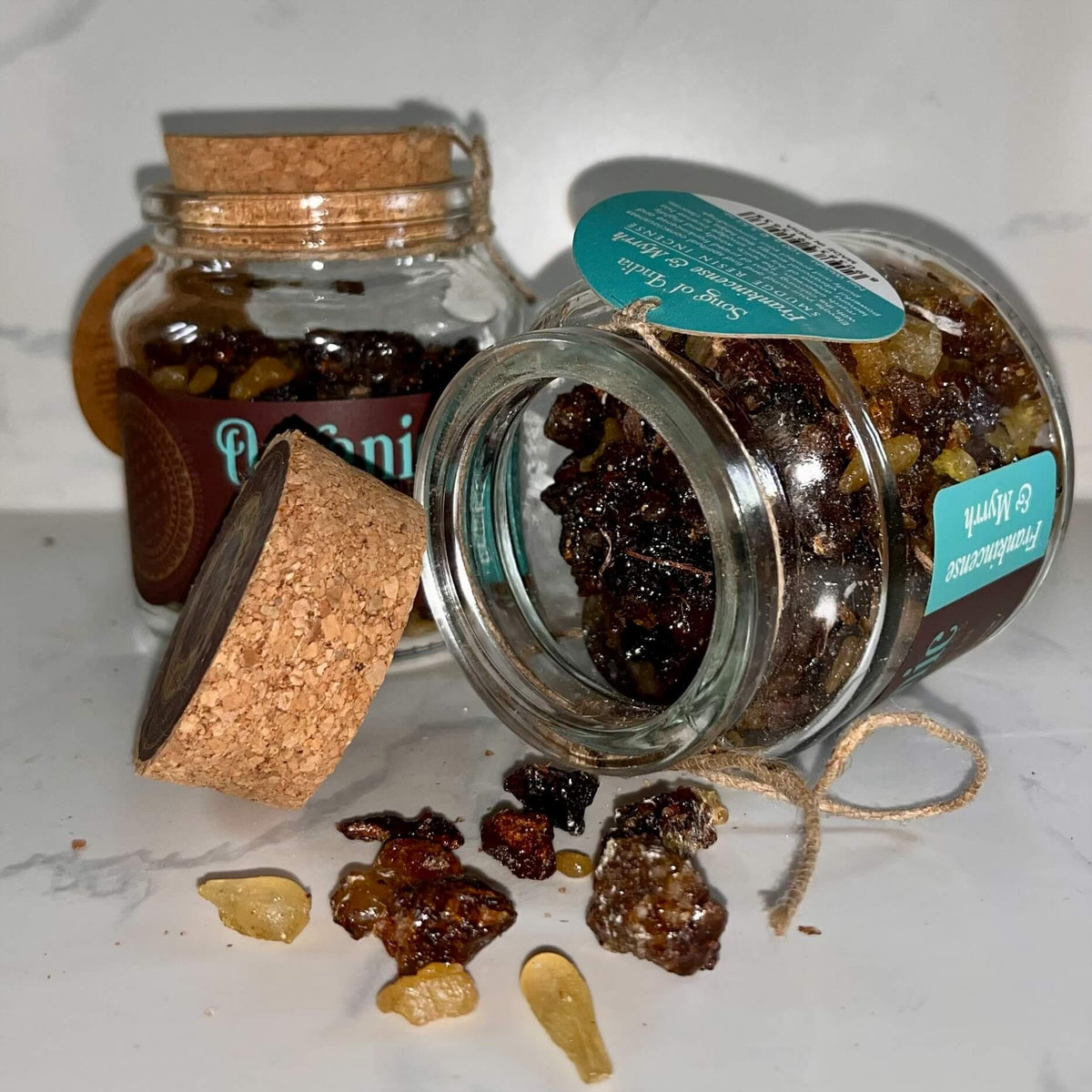 Organic Goodness Smudge Resin FRANKINCENSE MYRRH 80g Jar