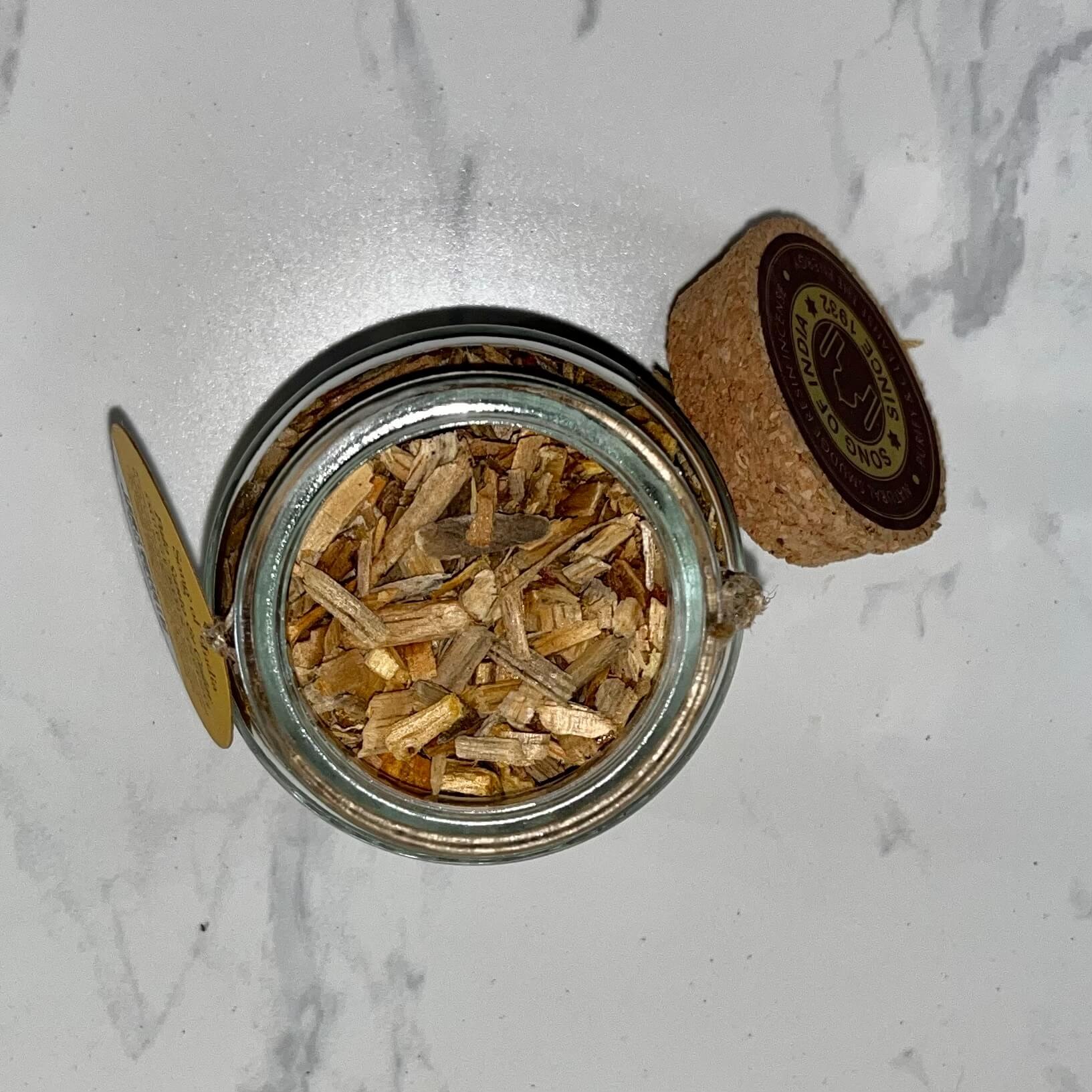 Organic Goodness Smudge Resin PALO SANTO & CEDAR 80g Jar
