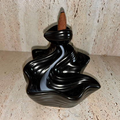 Backflow incense cone waterfall Fountain Ceramic small (D)