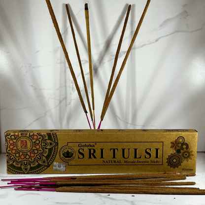 Goloka Organic Sri Tulsi (Holy Basil) incense